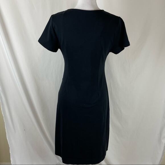Soft Surroundings Black V-Neck GorpCore Athletic Dress NWOT Size SP - Picture 5 of 10